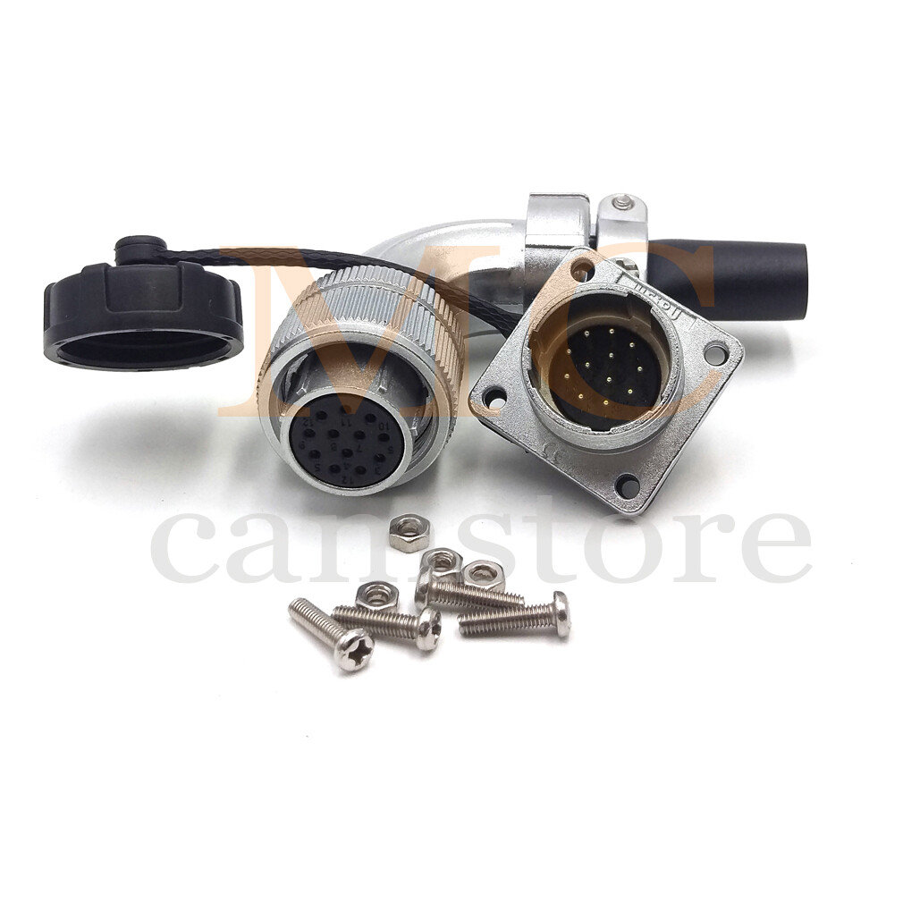 WEIPU WS20 IP44 12Pin Aviation Plug Socket,Waterproof Electrical Wire Connector