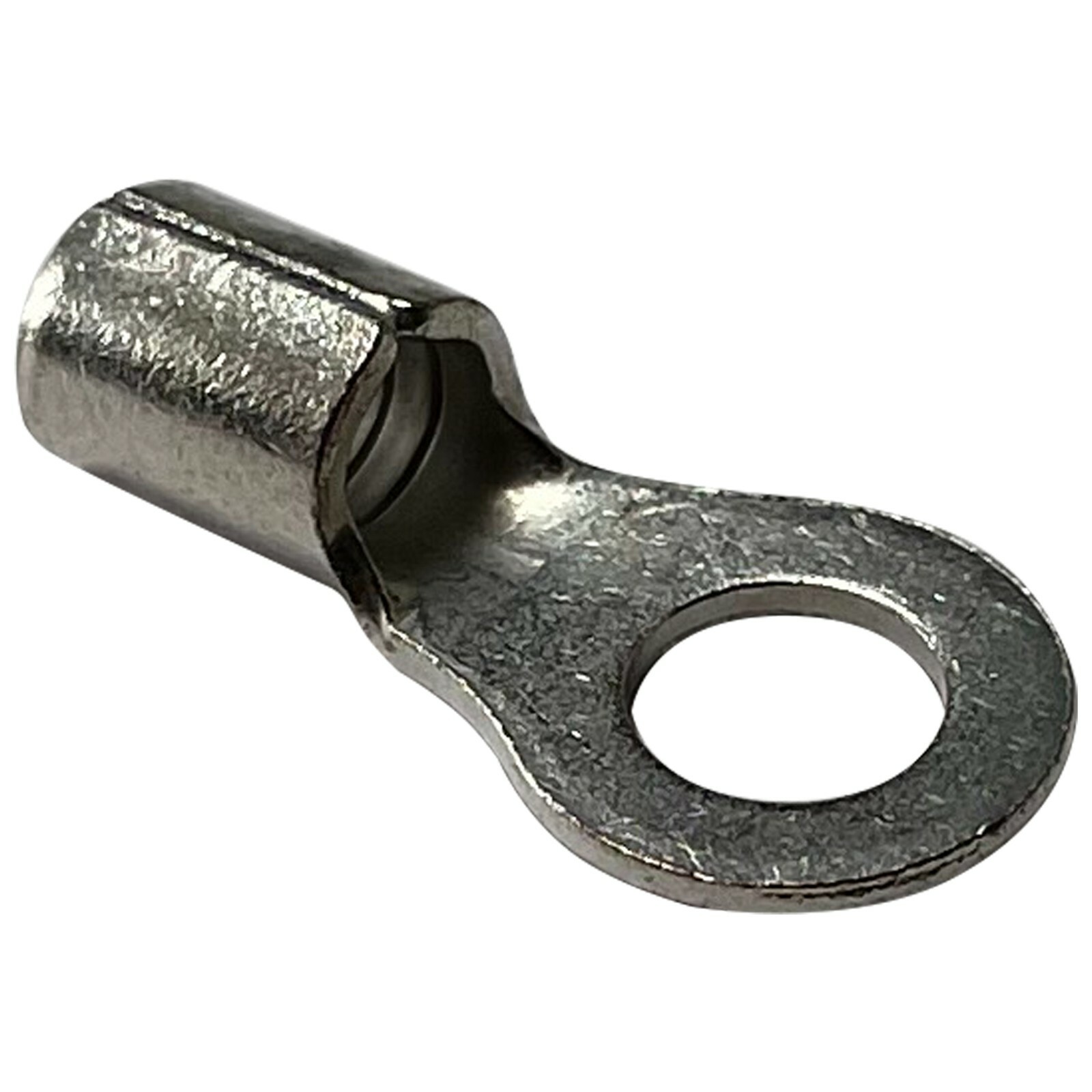 (100) Non-Insulated 8 Gauge 1/4″ Ring Terminal Uninsulated Wire Connector – USA
