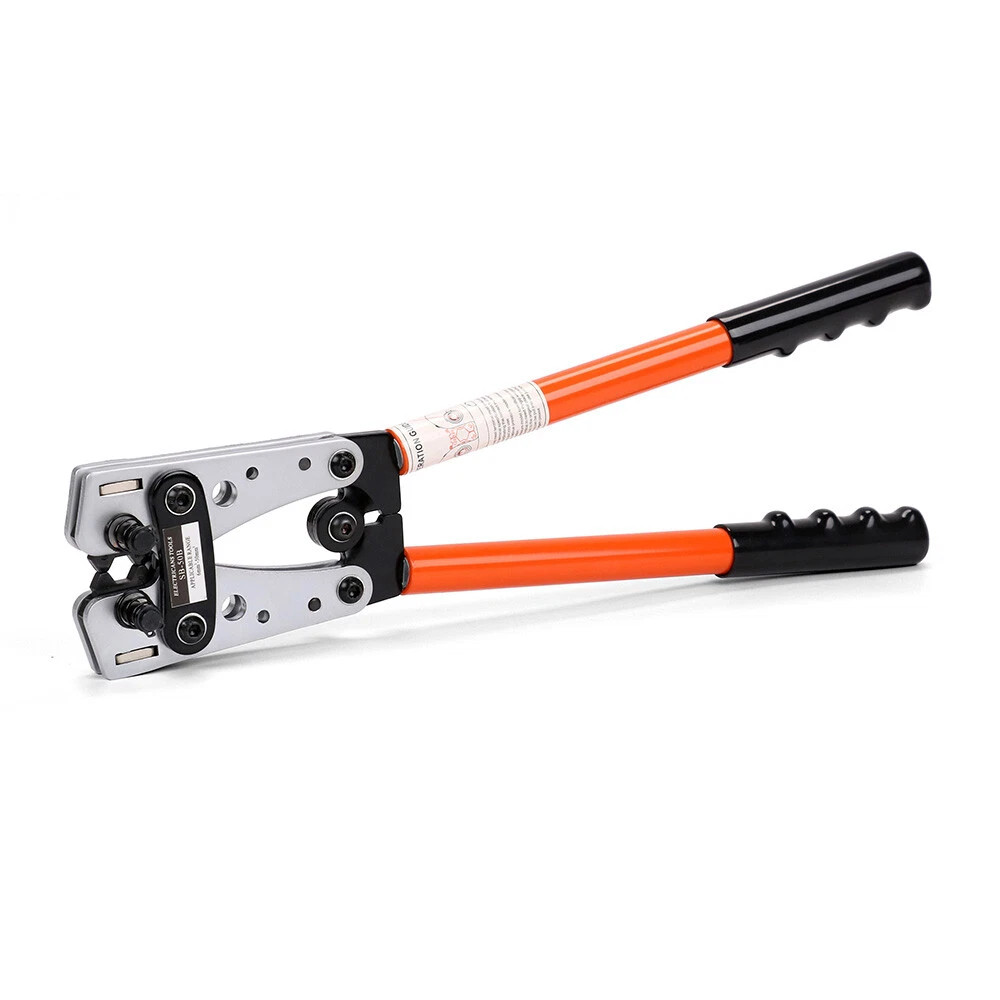 Battery Cable Lug Crimping Tool 10-1 AWG W 60Pcs Copper Ring Terminal Heavy Duty