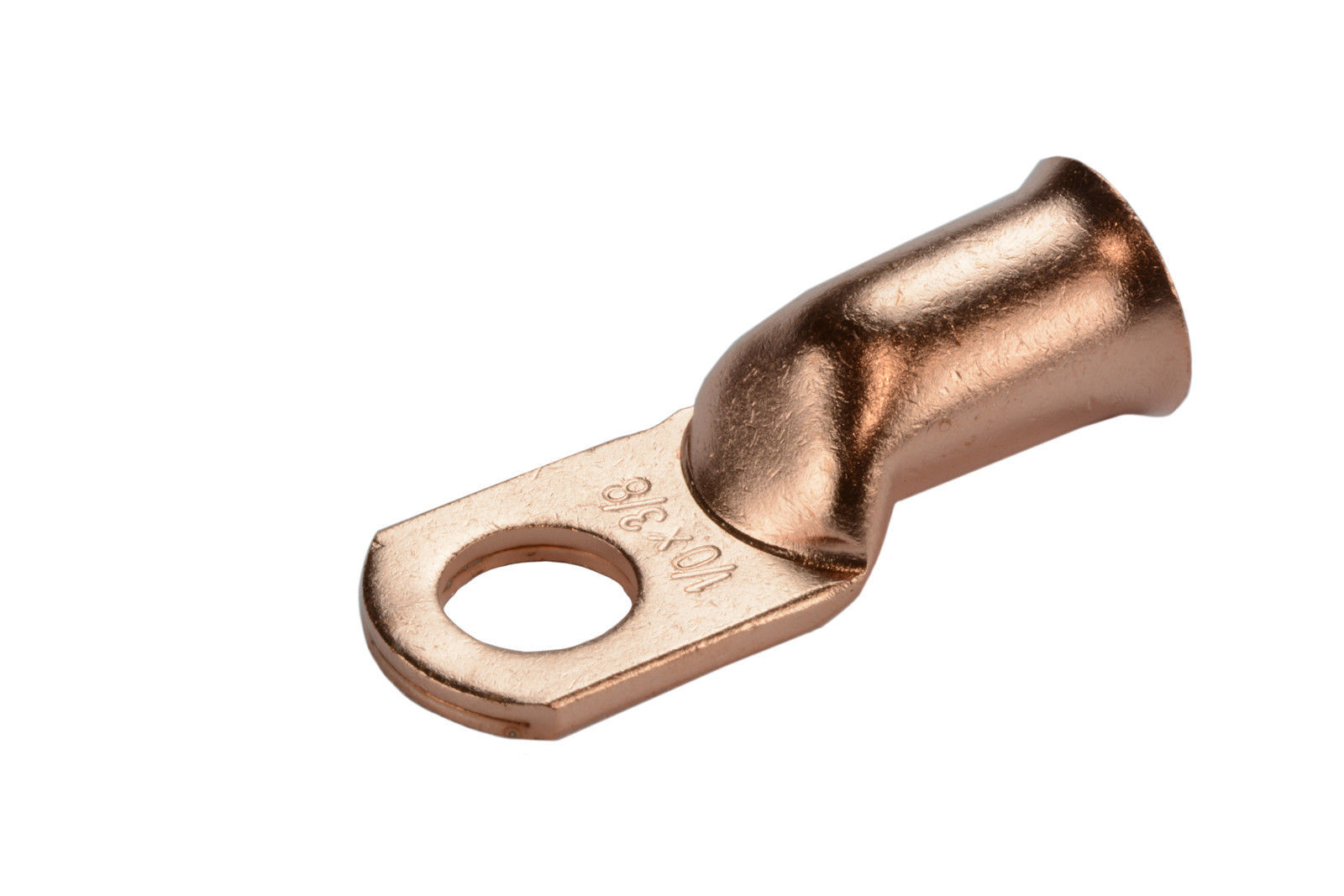 10 2/0 Gauge Copper 3/8 Ring Terminal Lug Battery Connector with Heat Shrink