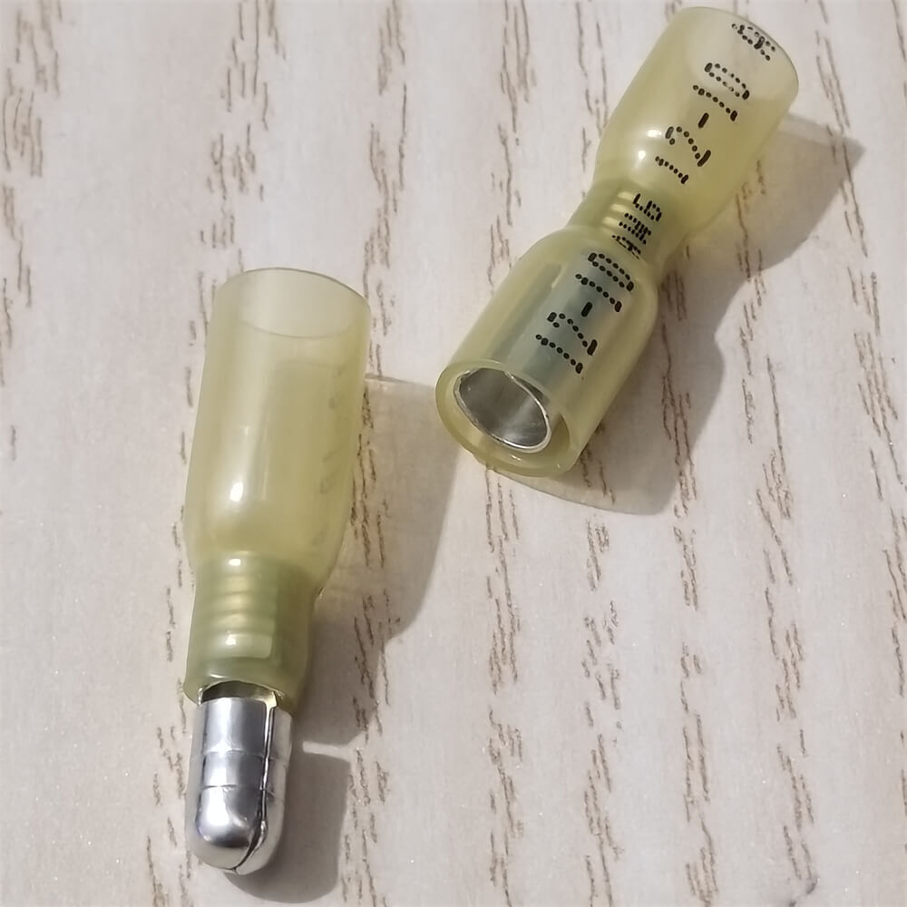 12-10AWG Heat Shrink Bullet Male Female Crimp Terminals Connectors Waterproof