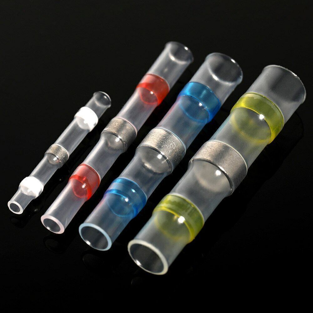 50-340PCS Solder Seal Sleeve Heat Shrink Butt Wire Connectors Terminals