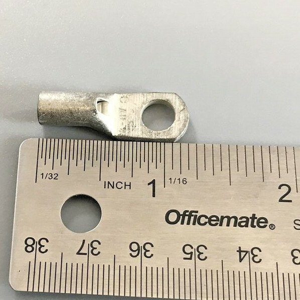 LOT OF 8 BURNDY MS20659-141 TERMINAL LUG CRIMP TYPE 8 AWG 1/4″ STUD