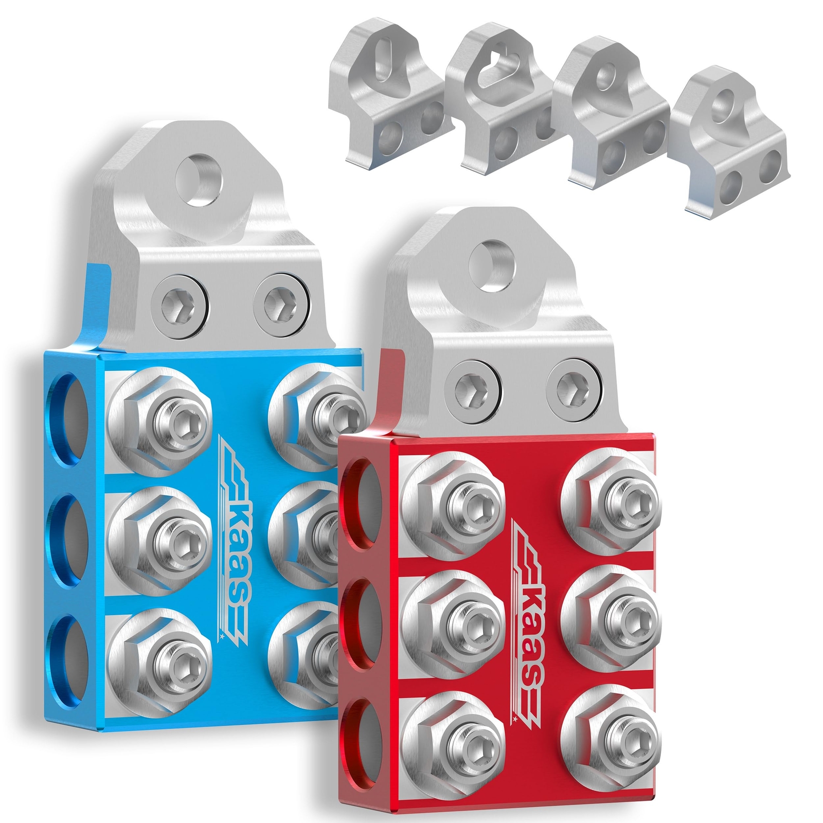 Heavy-Duty Battery Terminals 8AWG-4/0 AWG Modular Fit All Types, M4-M10, 1/4-20