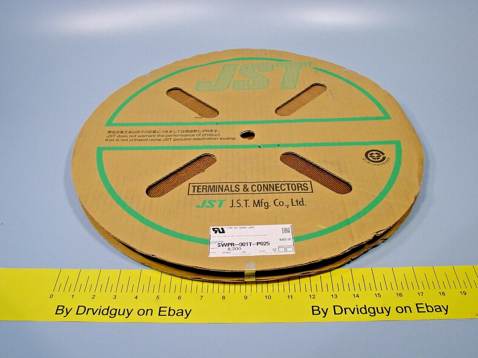 Reel of 8200 JST Mfg. Co. SWPR-001T-P025 JWPF Connectors; 100V; 22-26AWG; Crimp