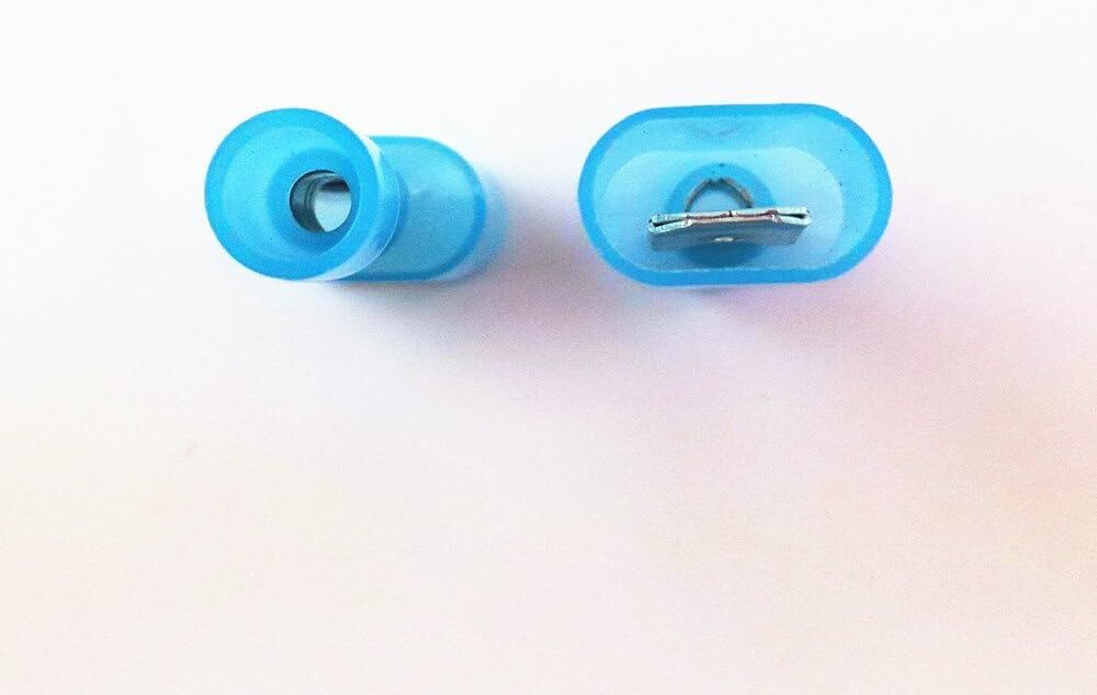 Male Spade Terminals Crimp Connectors Insulated 16-14 AWG Blue 50/100/150PCS