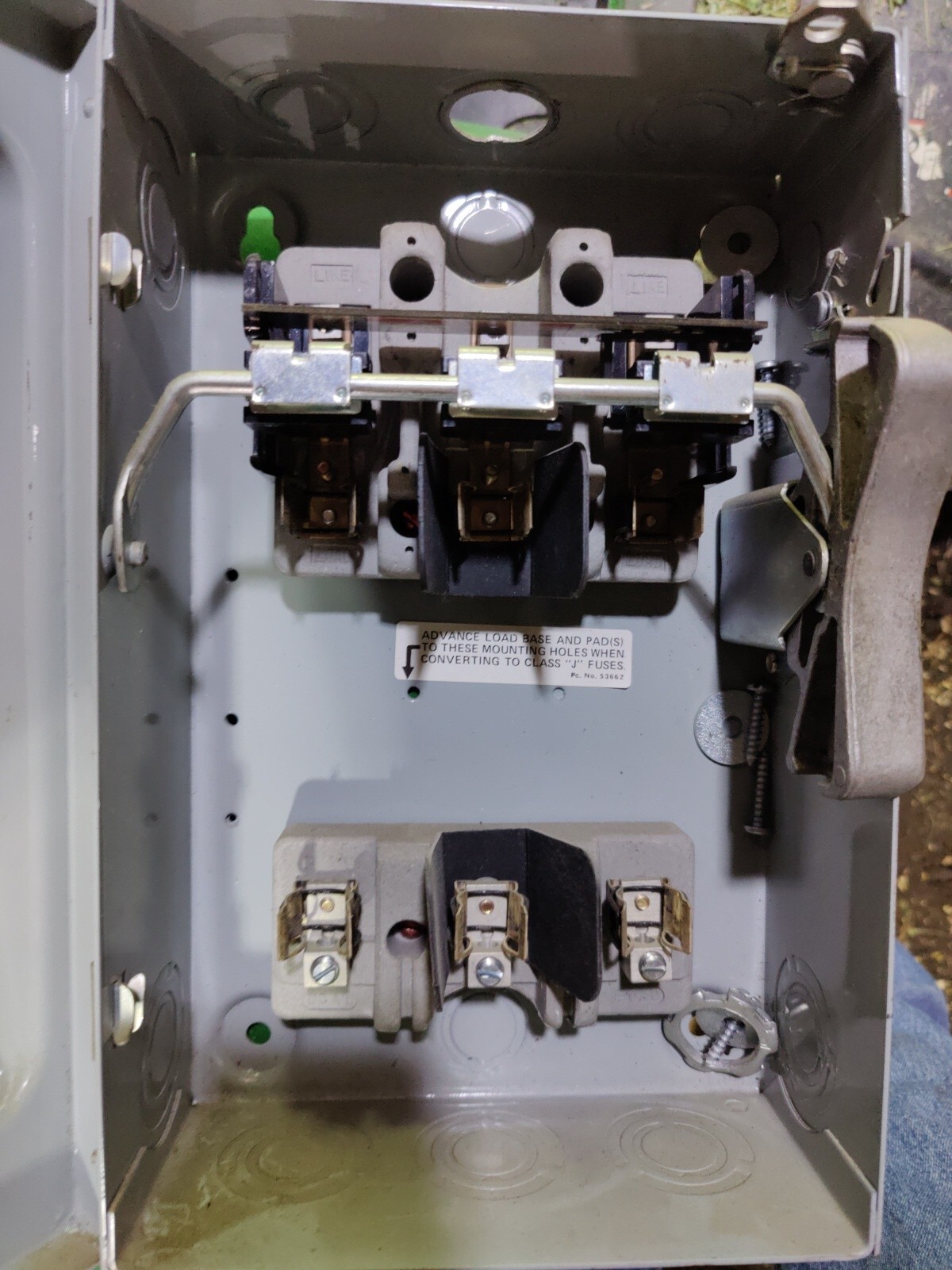 ITE SWITCH F-351 Vacu-Break Fusible Safety Switch DISCONNEC 30Amp 600VA