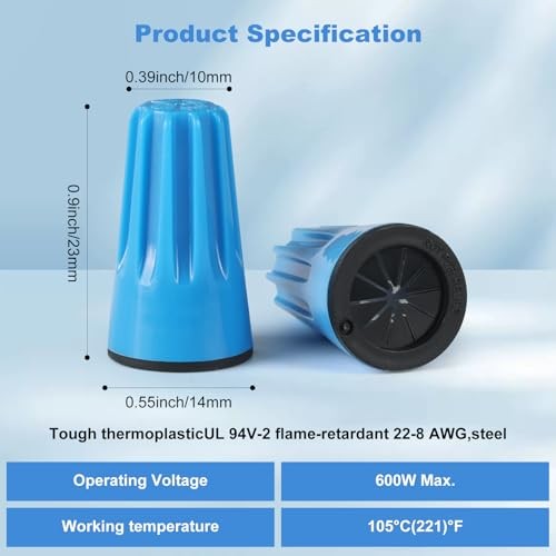 2026 New Grade 50PCS Waterproof Wire Connectors Nuts 22-8AWG,P4W Wire