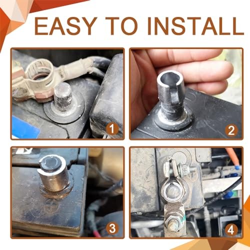 2 Pair Battery Post Shim Lead, Car Battery Terminal Connector, Car Battery 2PCS