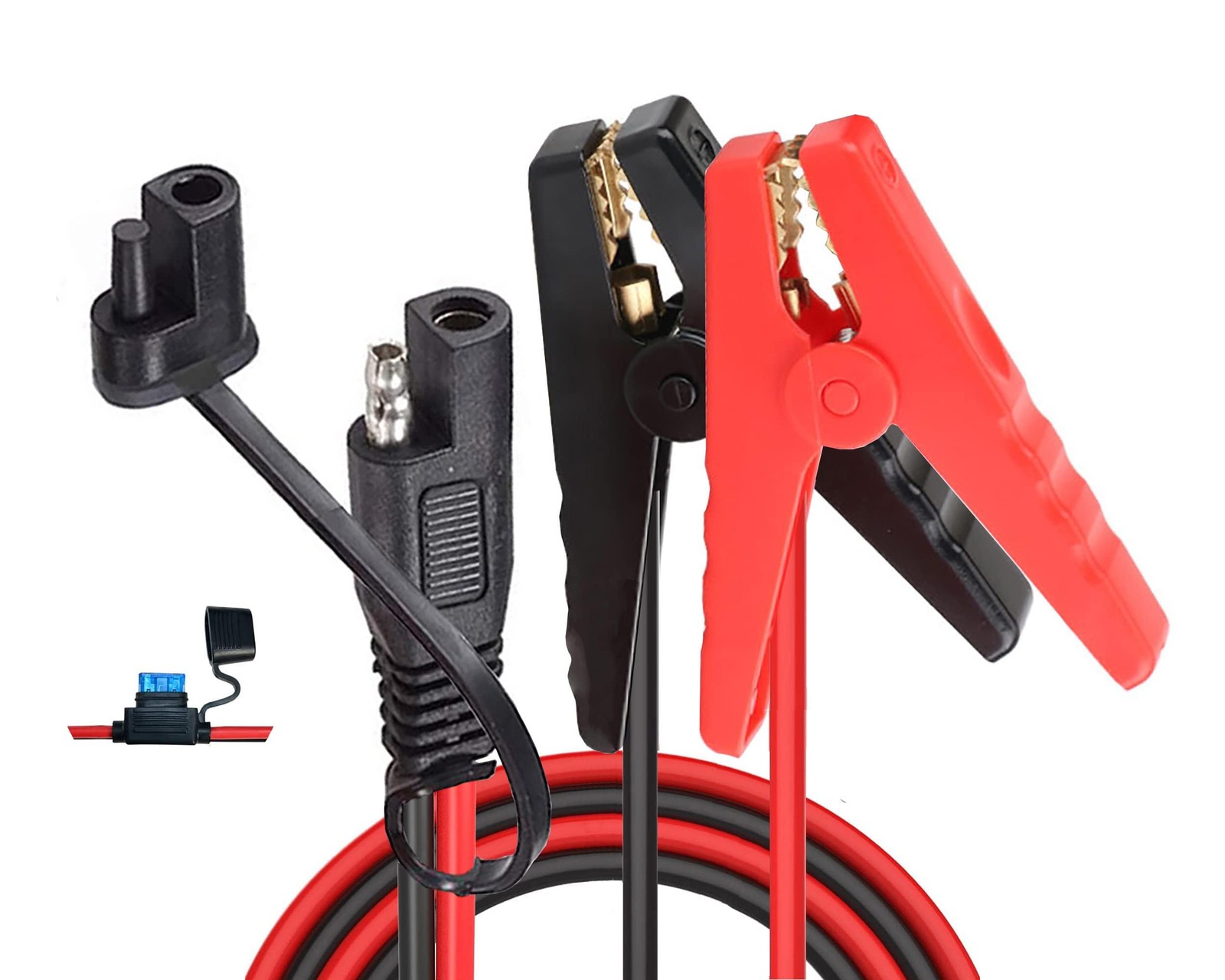 Battery Alligator Clip 10 AWG Charger Clamp SAE Quick Release Extension Cable