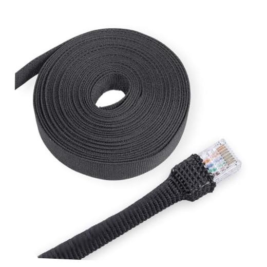2:1 Ratio Fabric Tubing Heat Shrink Braided Sleeving | 2 IN 1 Wiring 3/8″-25ft