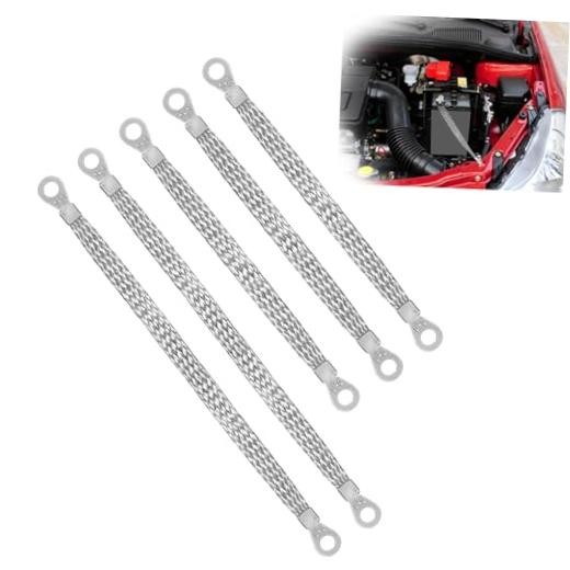 5PCS 10″ & 13″ Universal Automotive Ground 3P 10″ x 1/2″ and 2P 13″ x 1/2″