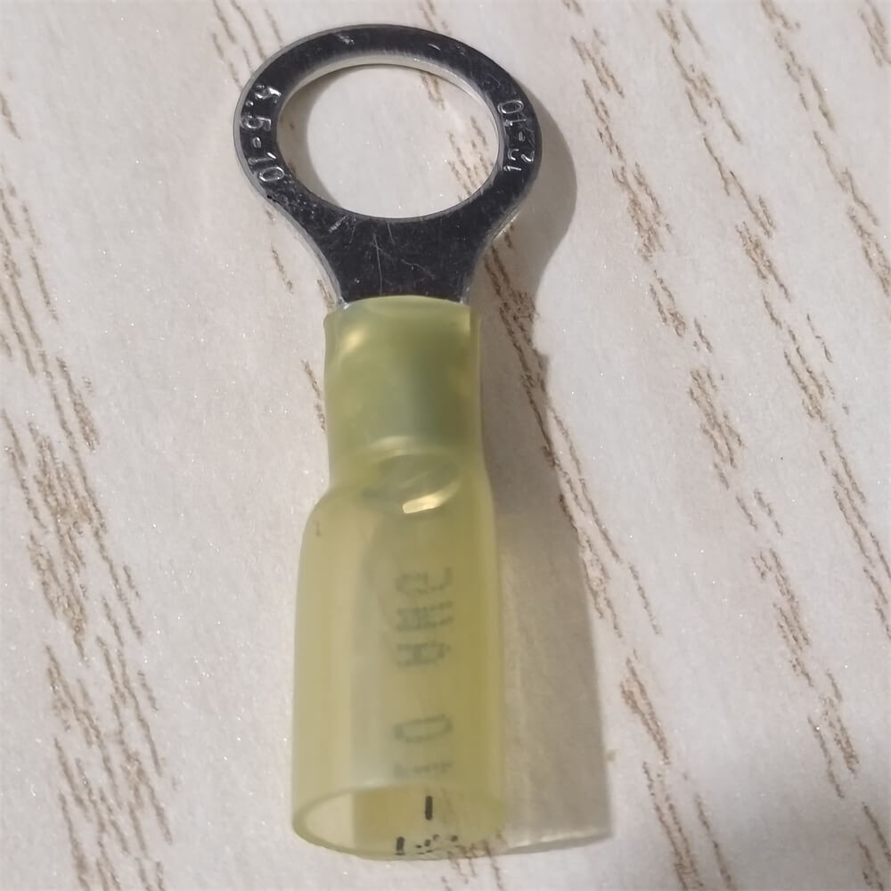 200PCS Marine Grade Heat Shrink Wire Connector 3/8″ Ring Terminals 10-12AWG US