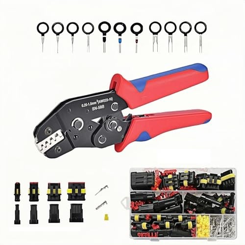 352Pcs Waterproof Automotive Electrical Connectors Kit with 24-16 AWG（0.25