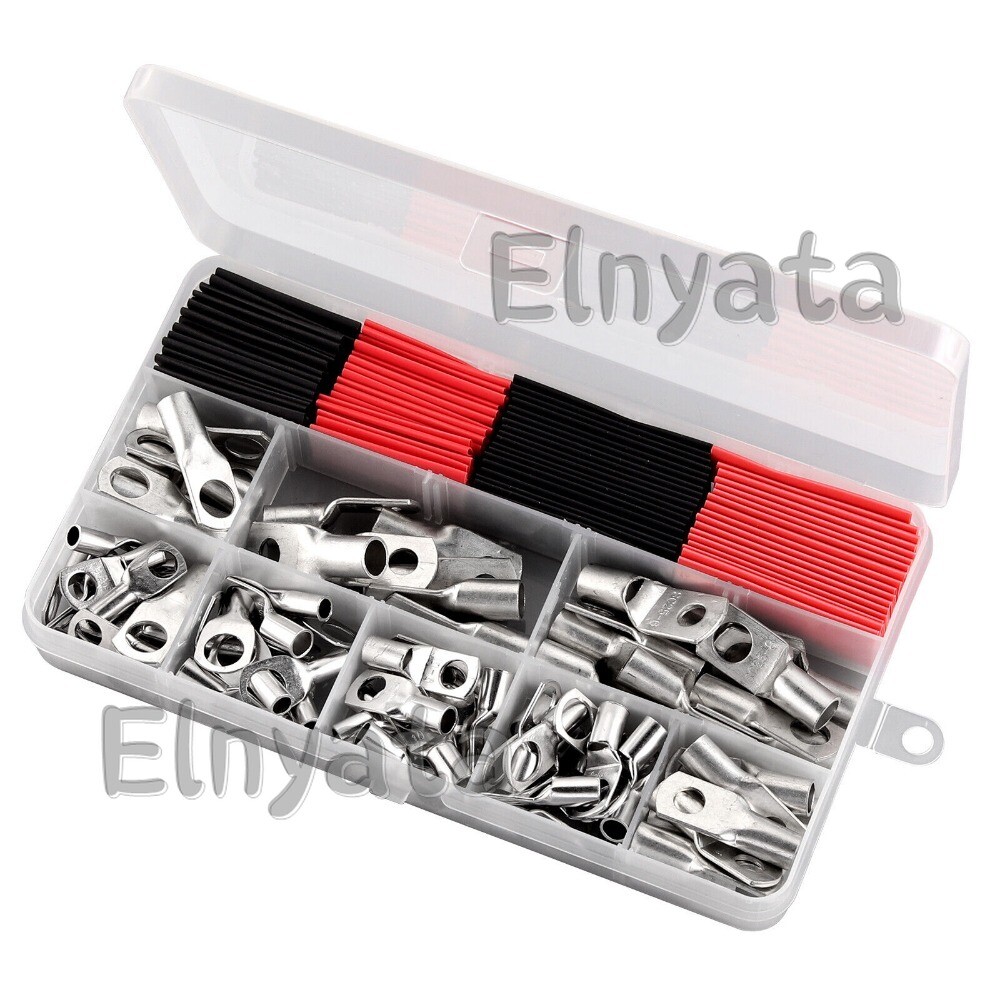 Crimping Tool Cable Lug Crimper Wire Plug Pliers Battery Terminal Assortment Kit