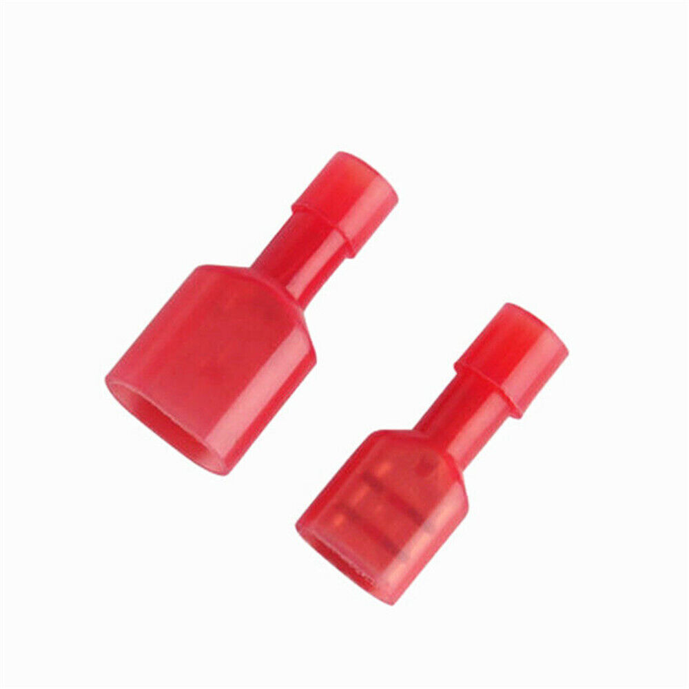 100/300PC Spade Wire Electrical Crimp Terminals Nylon Fully Insulated Connectors