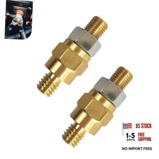 2 PCS Side Post Battery Terminal Adapter, 3/8″ – 16 Coarse and 3/8″ – 24 Fine