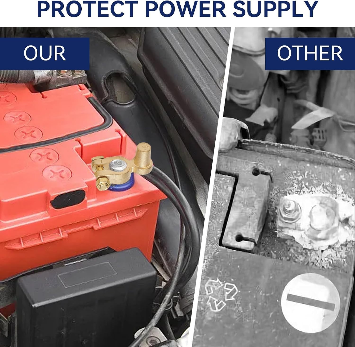 Durable Brass Battery Disconnect Terminals – Easy Installation for All Vehicles