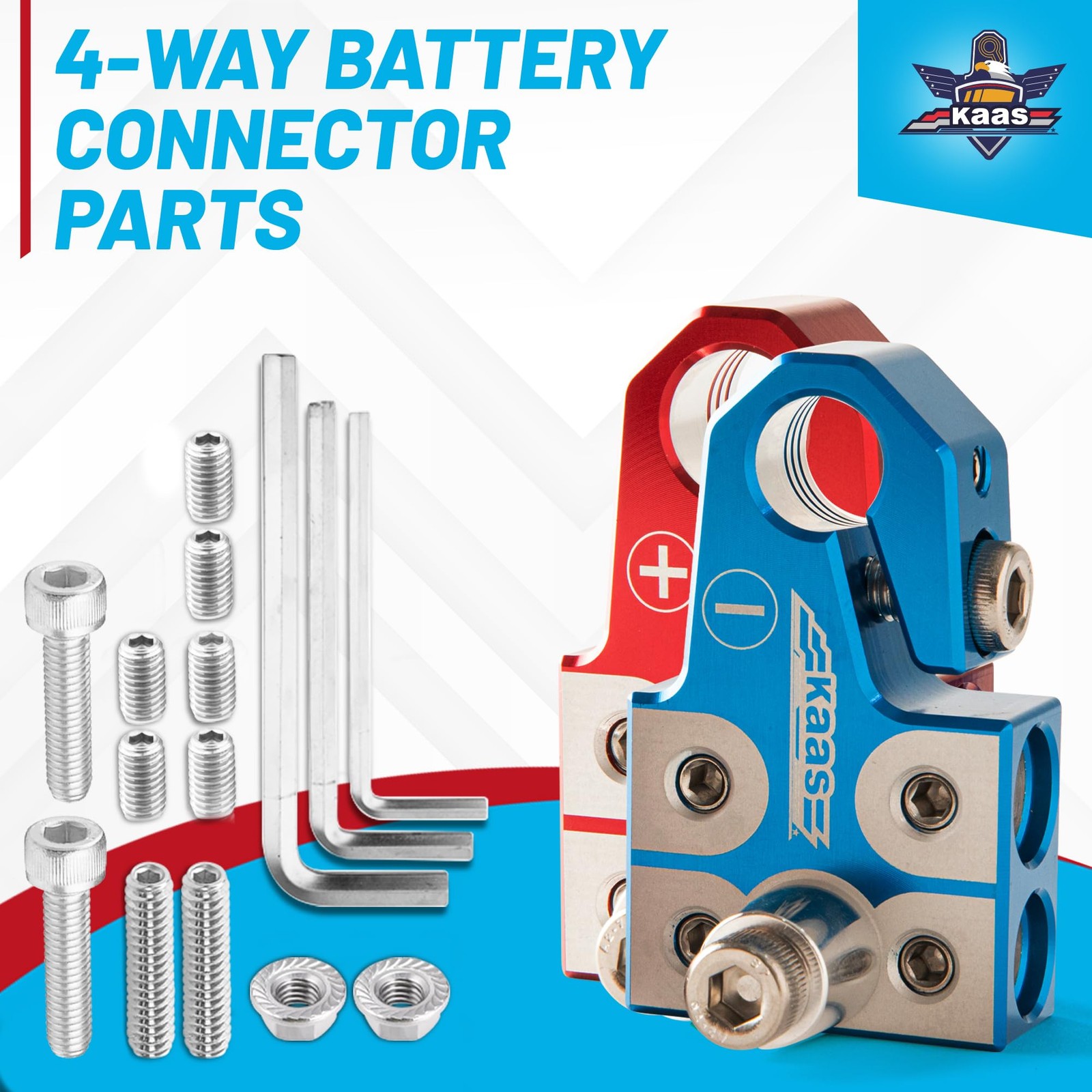 Lead Acid Battery Terminal Clamps, Positive and Negative Set, for SAE/DIN/EN …