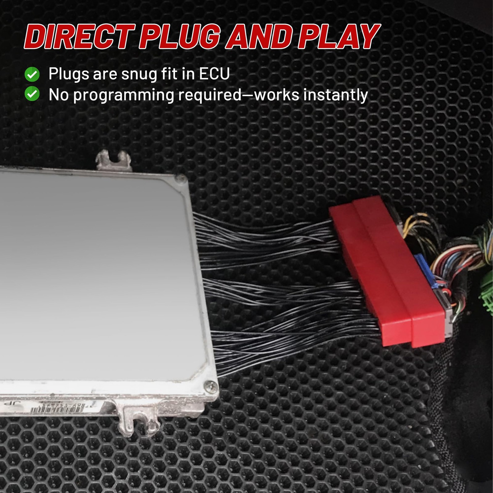 RED WOLF OBD2A to OBD1 ECU Jumper Conversion Harness Adapter Compatible with …