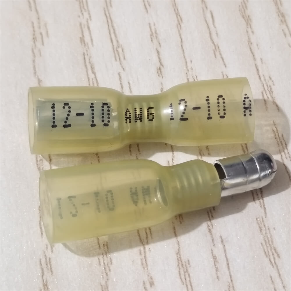 12-10AWG Heat Shrink Bullet Male Female Crimp Terminals Connectors Waterproof