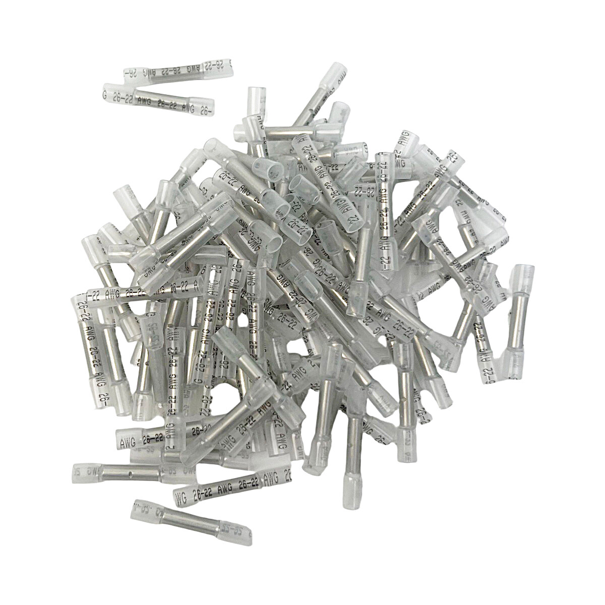 1000Pcs Terminals Blue 14-16AWG Heat Shrink Butt Wire Connectors Waterproof Seal