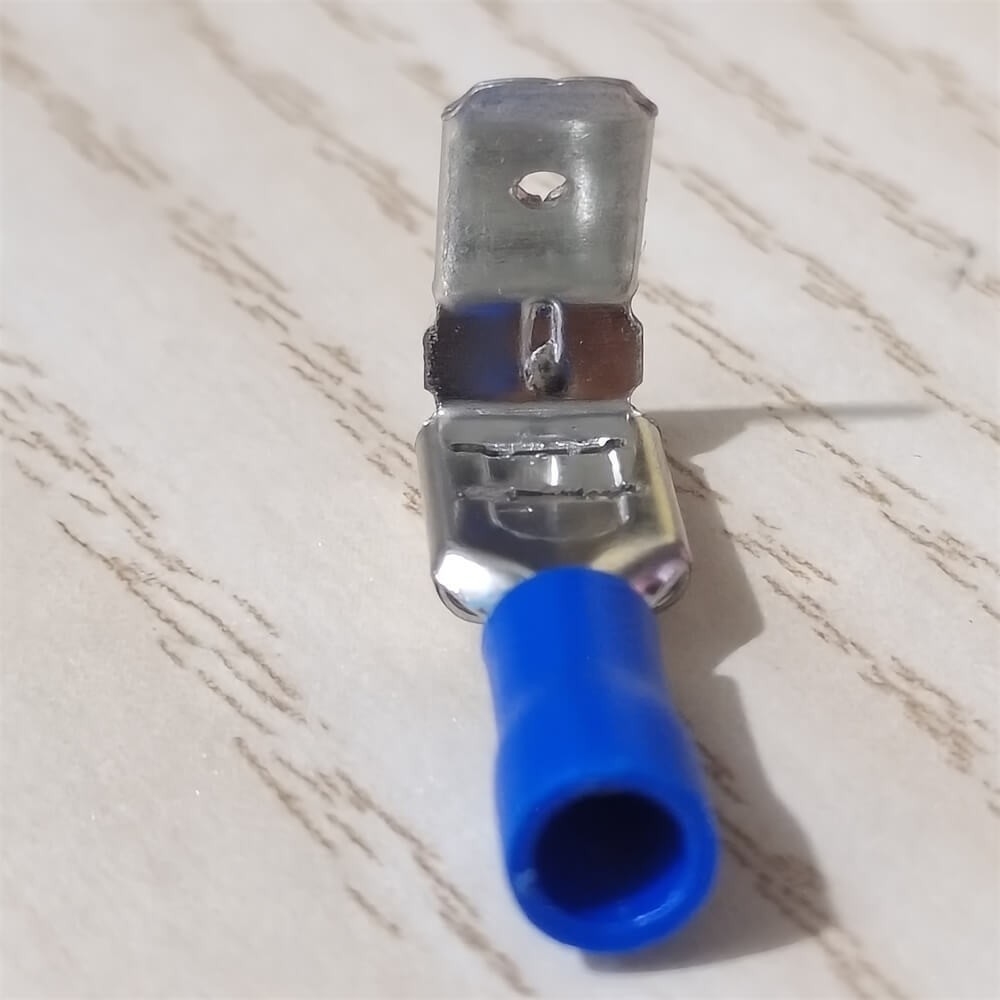 50pcs Vinyl Insulated Piggyback 6.3mm Spade Terminals 16-14AWG Wire Connector US