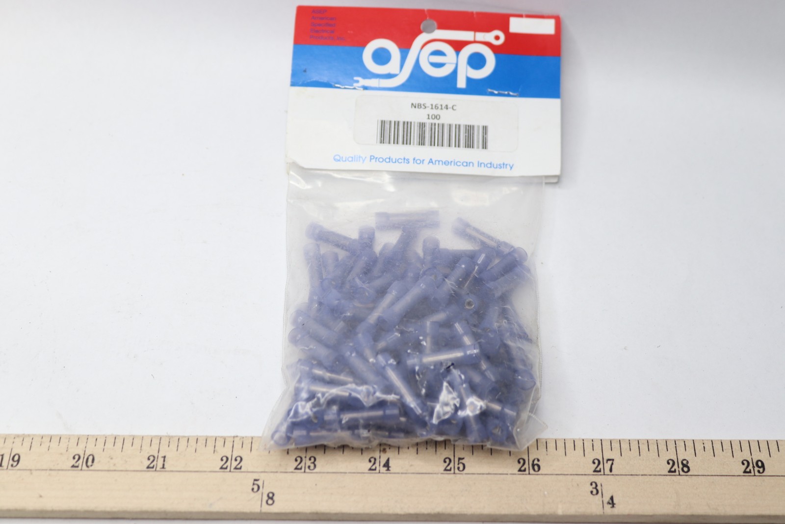 (100-Pk) Asep Butt Splices 16-14 AWG NBS-1614-C