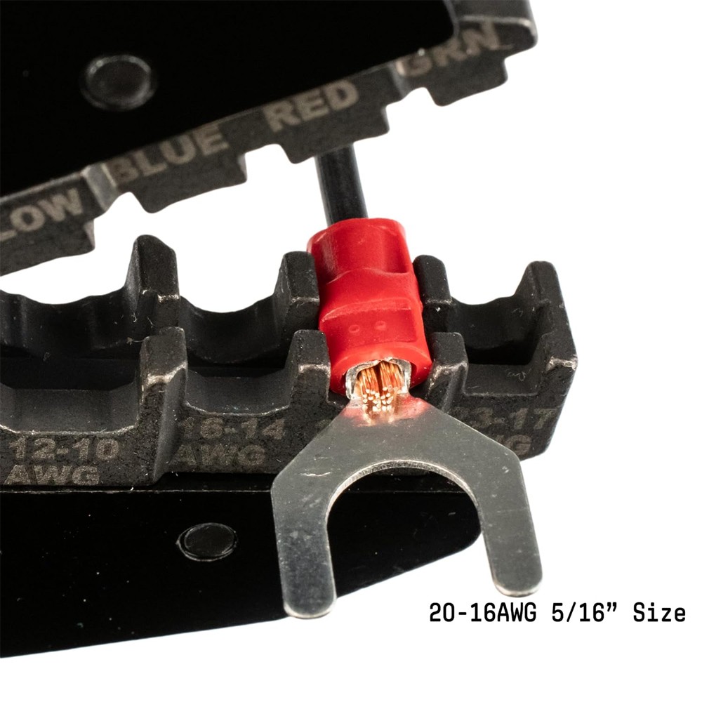 22-16 AWG Wire Cable Connector Insulated Fork Spade Terminal 5/16″ Red 50/100PCS