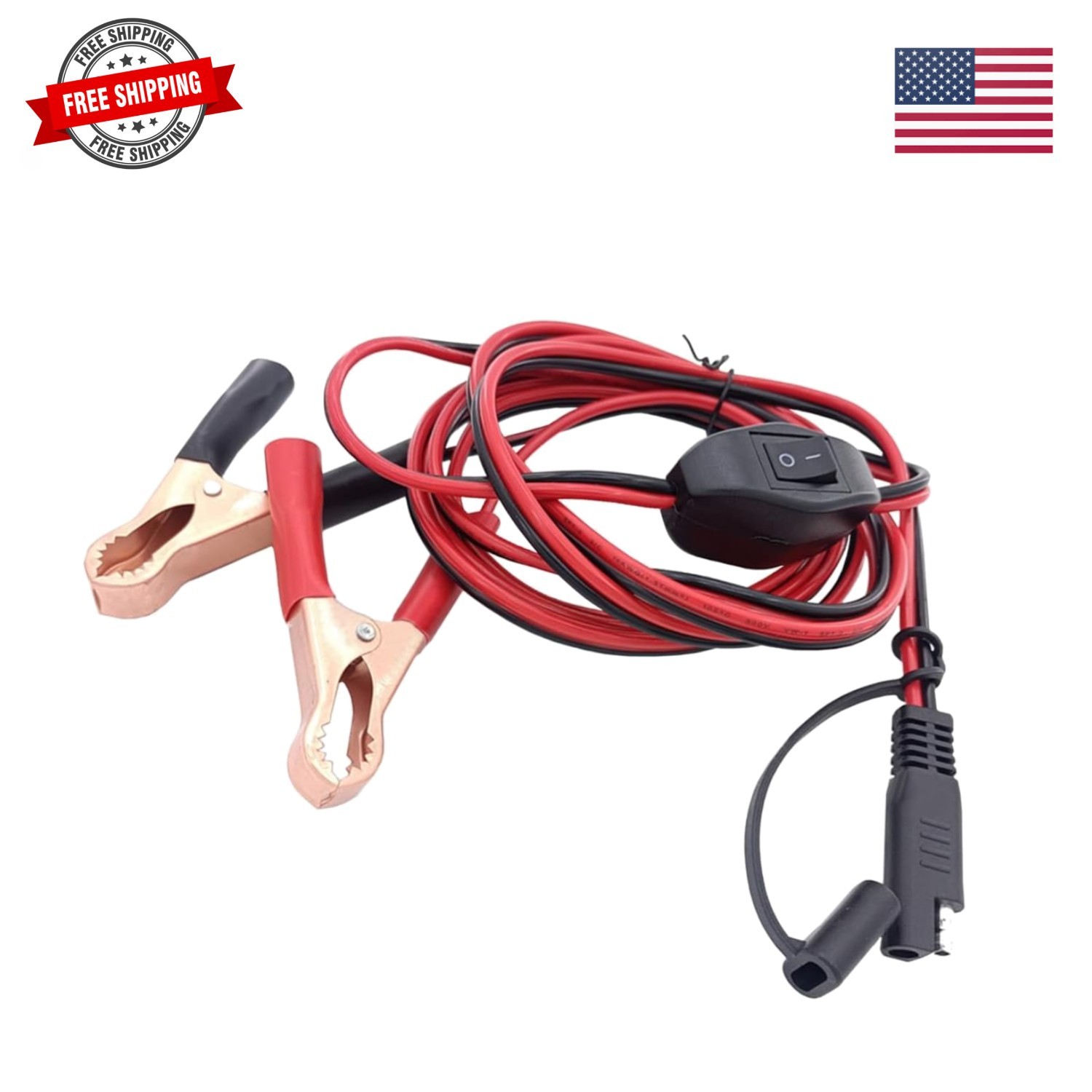 SAE to , 8FT/2.5M 16AWG Quick Disconnect Extension Cord with On/Off Switch, 1…
