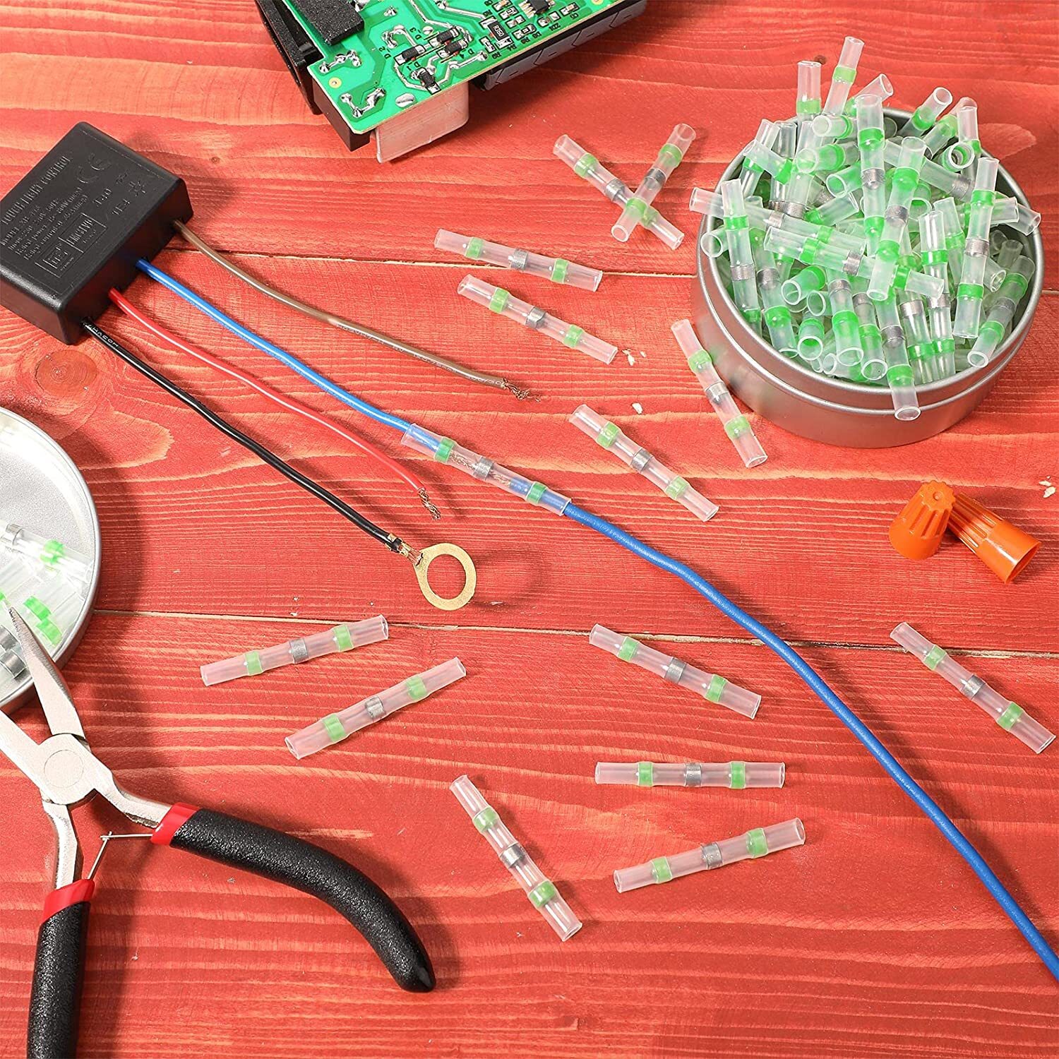 50/500x Waterproof Solder Seal Sleeve Heat Shrink Wire Connectors Butt Terminals