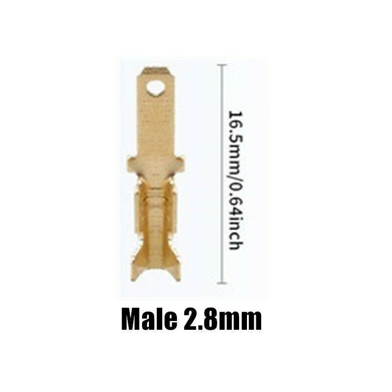 2.8/4.8/6.3mm Spade Male Female Terminals Electrical Wire Crimp Connectors