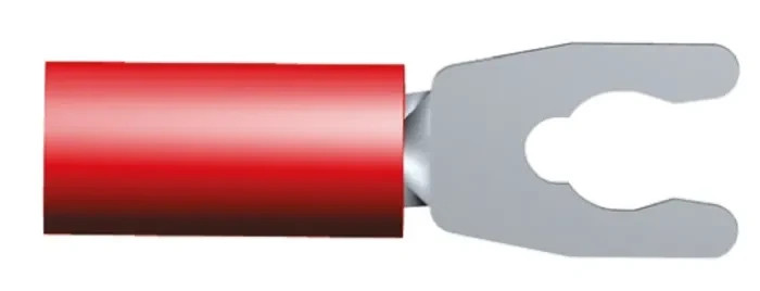 TE Connectivity/AMP Spring Spade Crimp Termnal#53240-1,18-22AWG,M6STUD,RED Insul