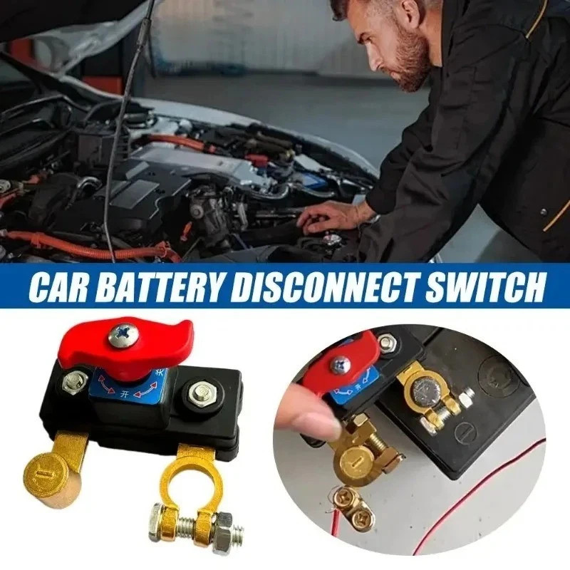 1Pcs Universal Battery Disconnect Switch 12V / 24V Cut Off Isolator for Cars RV