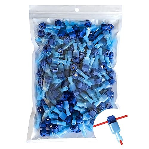 280 PCS T Tap Wire Connectors- Blue 18-14AWG Waterproof Wire Tap Blue280