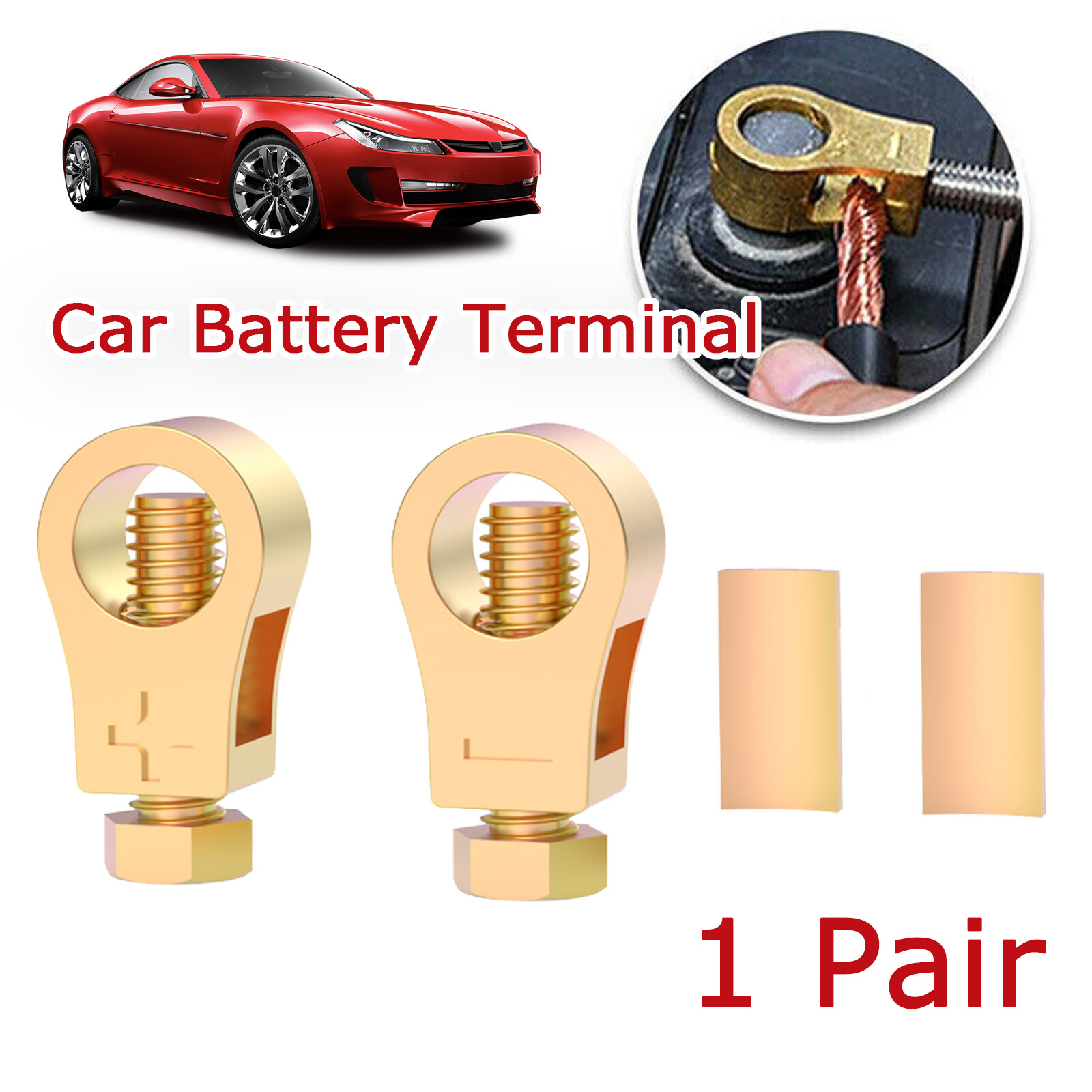 New Pure Copper Cable Clamp Battery Connection Clip Car Battery Terminal Wire