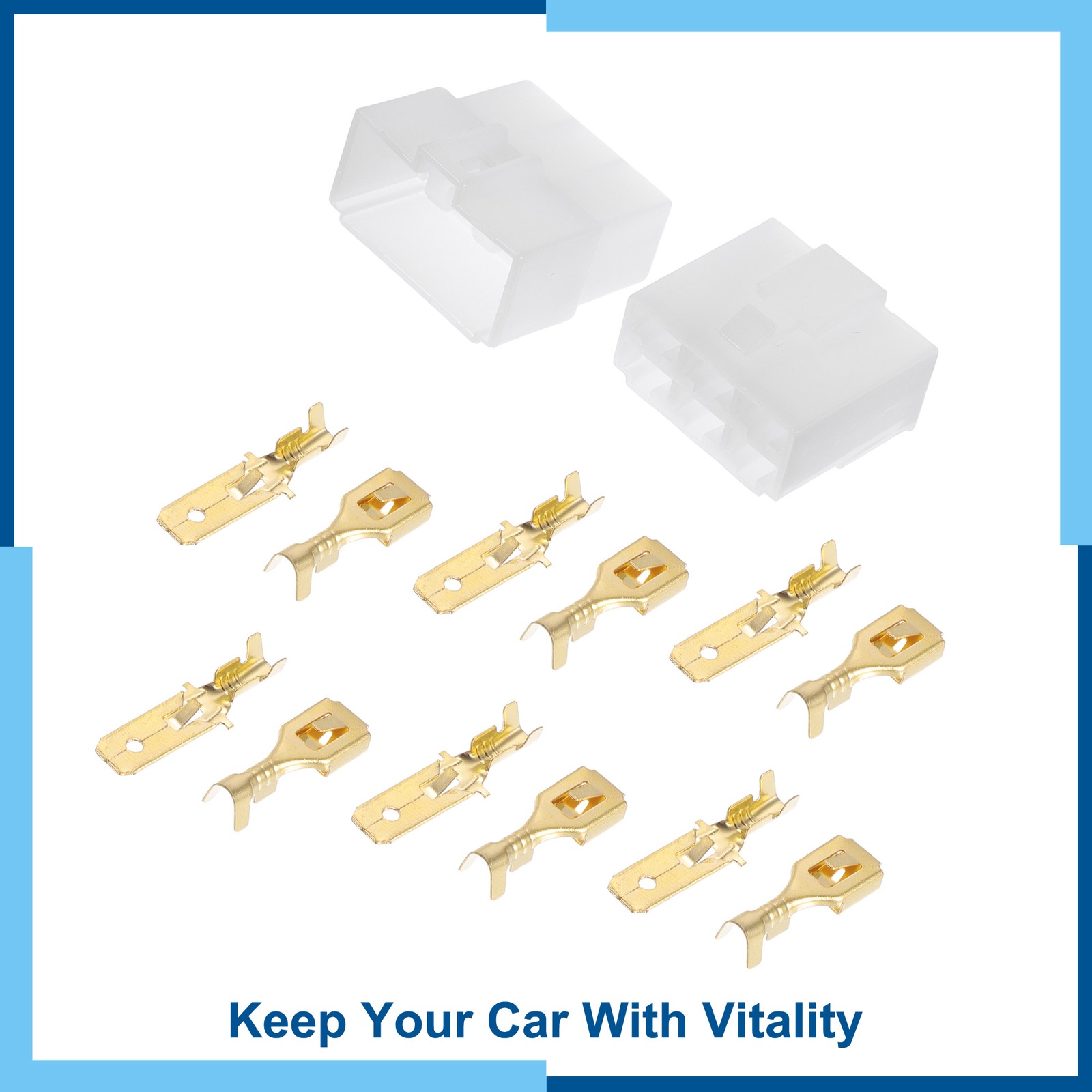 6Pin Car Electrical Wire Connector Plug Kits Waterproof for Car 1set 6.3 Series