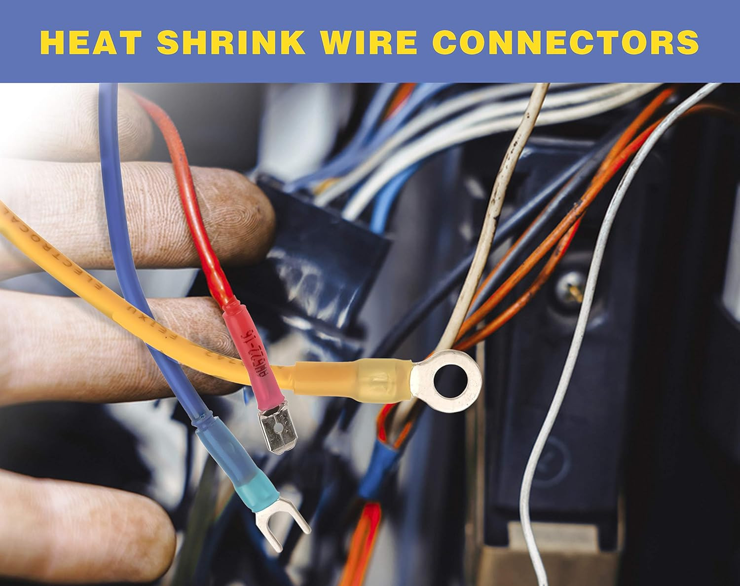 260PCS Heat Shrink Wire Connectors Kit Marine Grade Waterproof Crimp Terminals