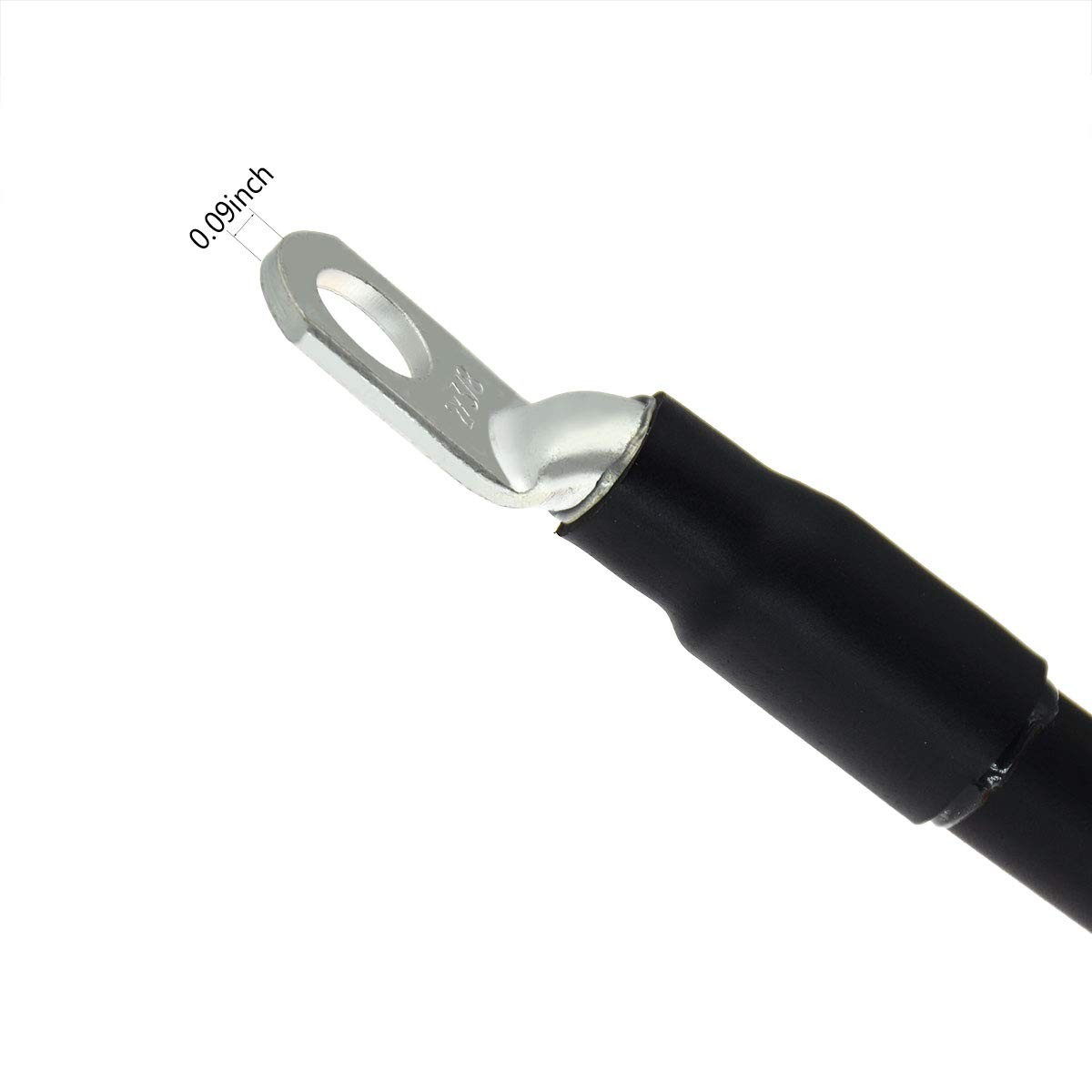 2PC 2 AWG Gauge Battery Power Inverter Cables,Tinned Copper Terminal,Good for…