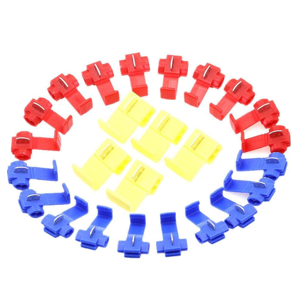 500PCS Without Breaking Cable AWG 22-10 Crimp Quick Splice Electrical Terminals