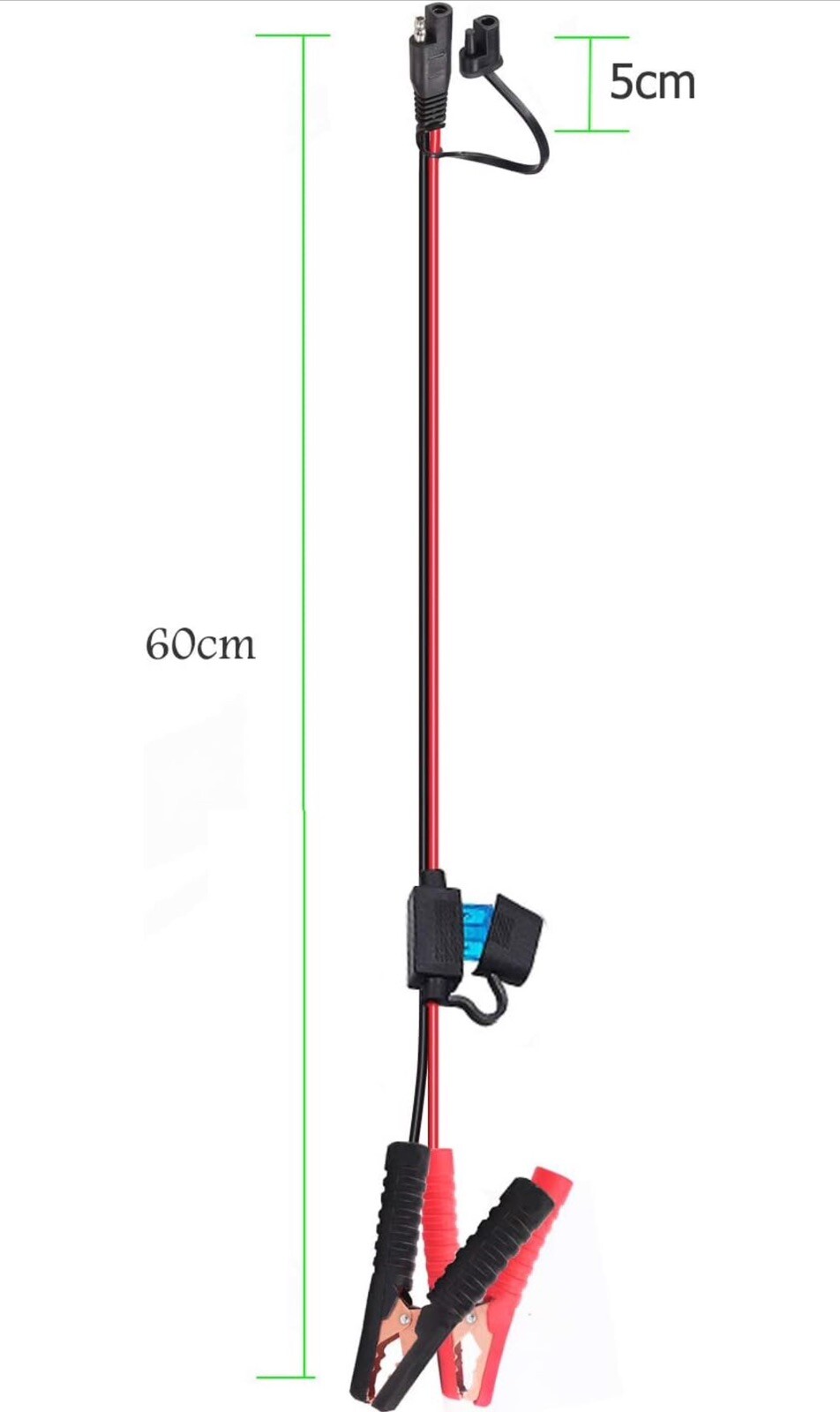 Battery Alligator Clips,10AWG Battery Charger Clamps.SAE Quick Release Adapter t