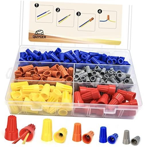 Pcs Wire Connectors Nuts Kit – Electrical Twist Wiring Splice Screw Caps 330