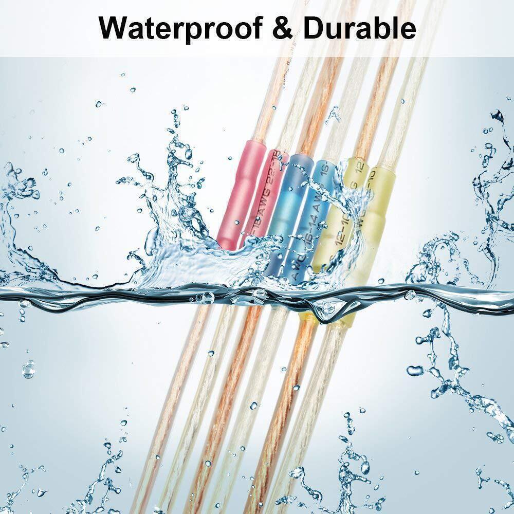 320/500pcs Heat Shrink Butt Wire Connectors Waterproof Crimp Splice Terminal Kit