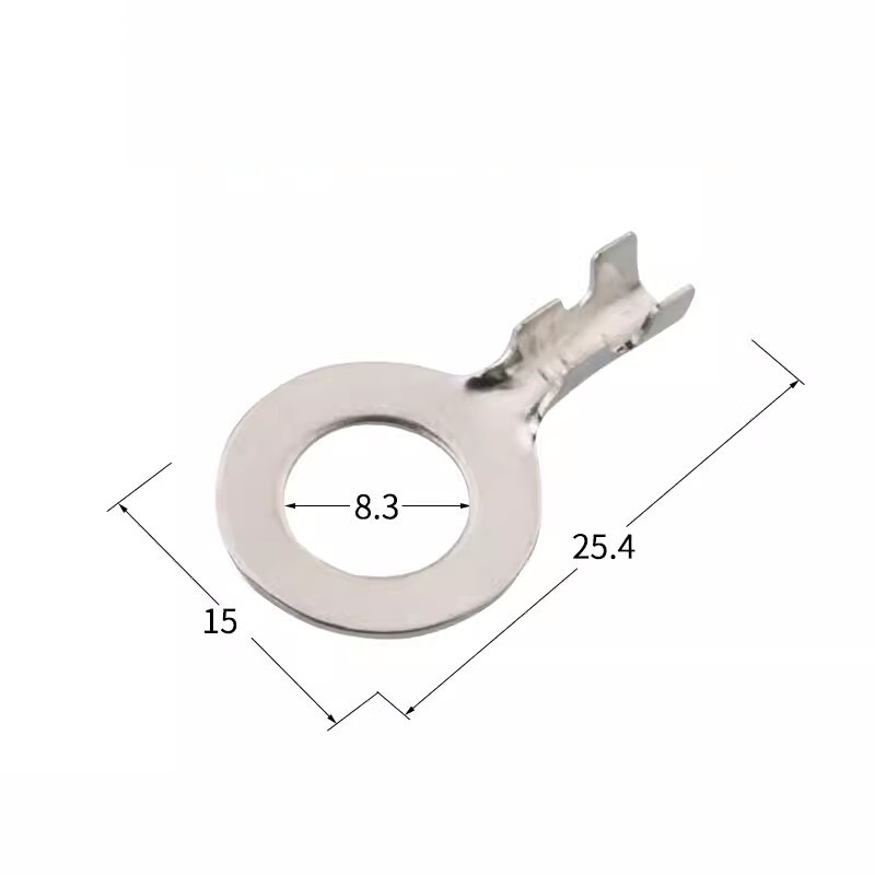 100pcs 8mm circular automotive terminal block O-shaped joint 18AWG DJ431-8A