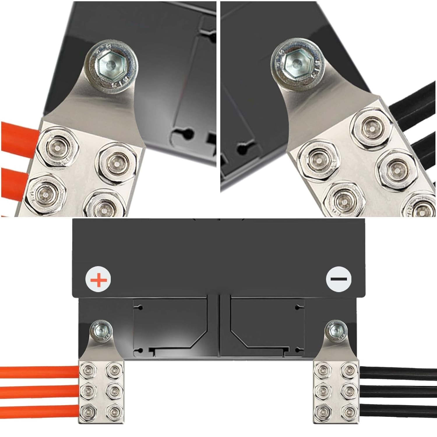 Battery Terminal Connectors,8 AWG up to 4/0 AWG Gauge,12-Way Battery Terminal…