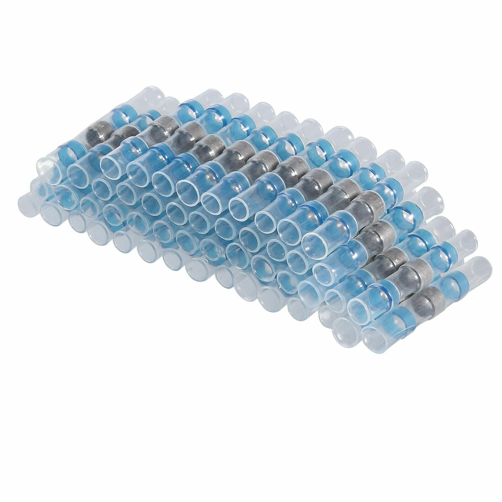 100PCS Solder Waterproof Sleeve Heat Shrink Butt Wire Splice Connector Terminals