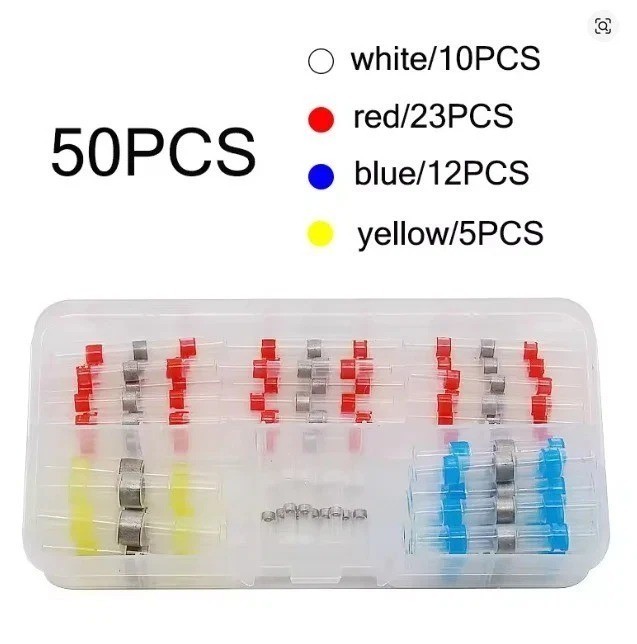 500/200PCS Waterproof Solder Stick Seal Sleeve Heat Shrink Butt Wire Connectors