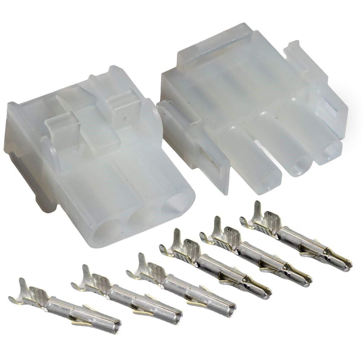 Molex -3 Match Set – 3-Pin w/14-20 AWG Wire Connector – 2.13mm D Latch Lock MLX™