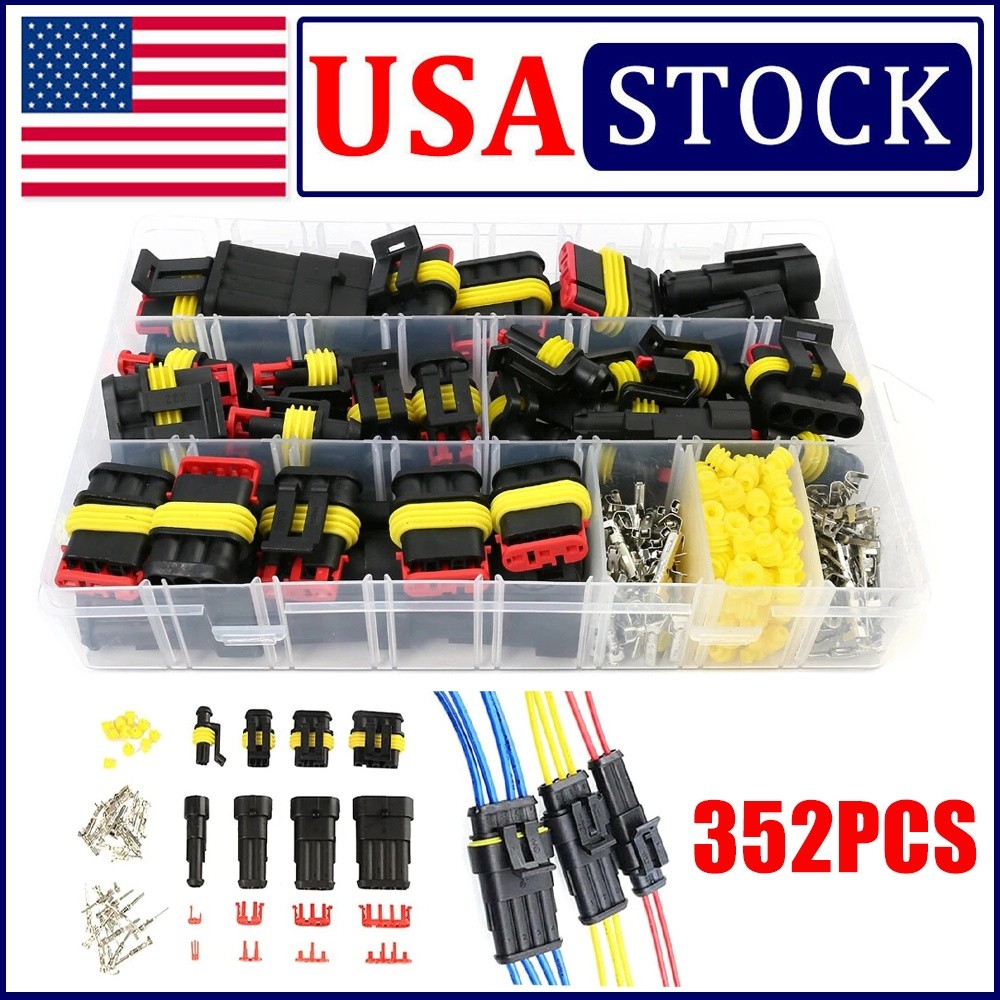 352x Waterproof Car Electrical Connector Terminals Automotive Wire Plug 1234 pin