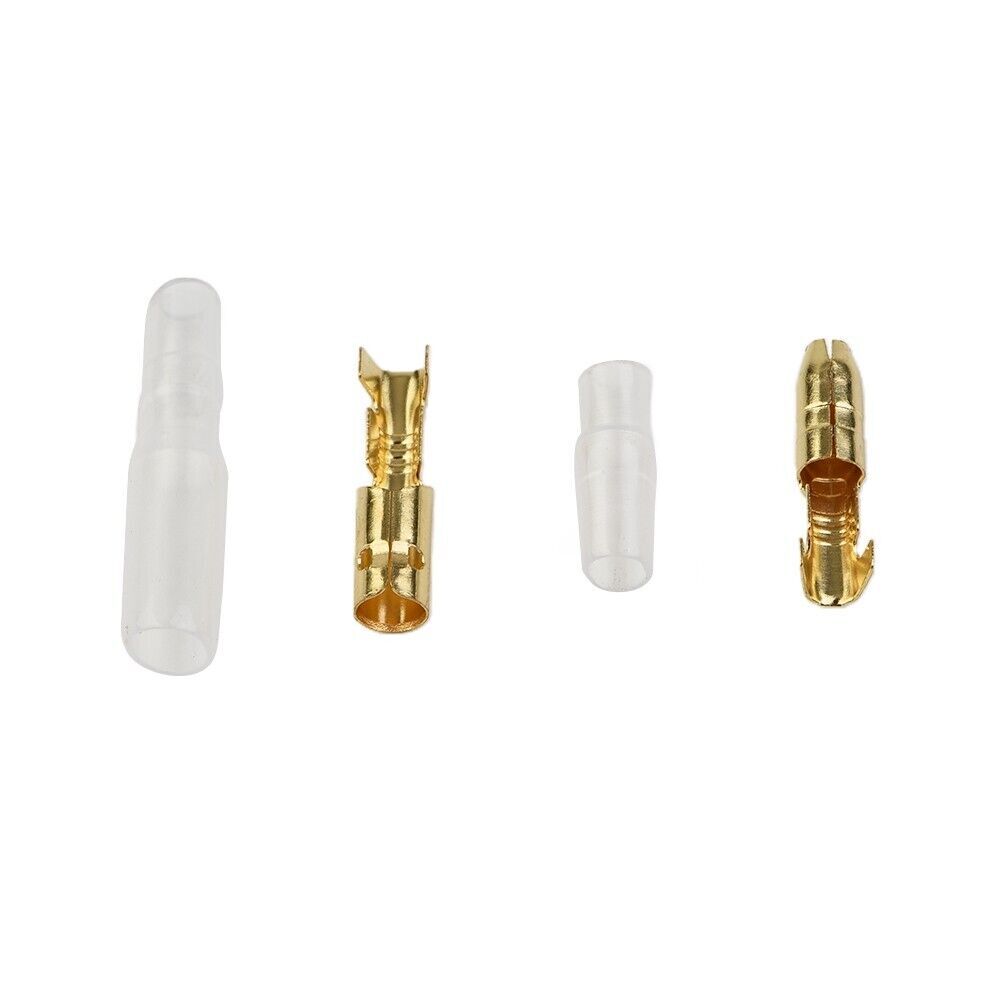 Socket Brass Bullet Terminals Replacement Parts 50 sets (200pcs) Female Durable